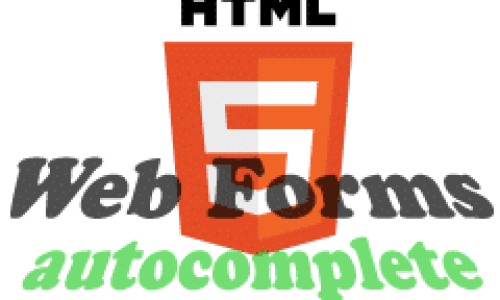 Web Formulaires HTML5 Autocomplete