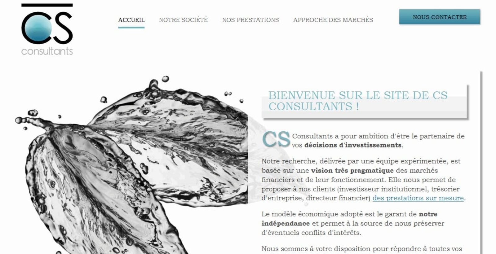 Creation site web entreprise CS Consultants
